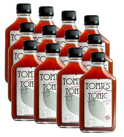 12-PACK of Tomrs Tonic syrup concentrate in a 200ml bottle